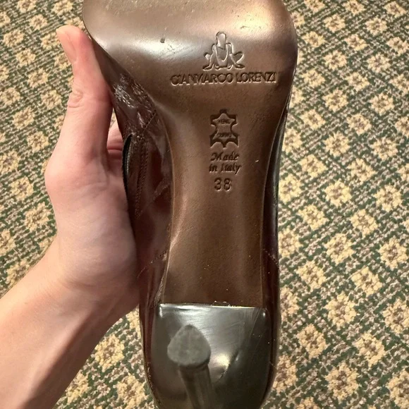 Gianmarco Lorenzi Burgundy Heeled Boots - Picture 3 of 6